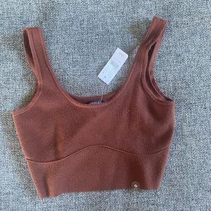 Brown crop top
